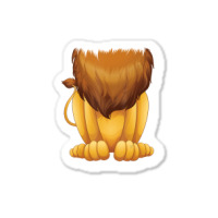 Cute Headless Lion Costume Halloween Big Cat Mane Sticker | Artistshot