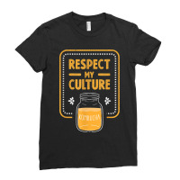 Kombucha Respect My Culture Tea Fermentation Scoby Gift Ladies Fitted T-shirt | Artistshot