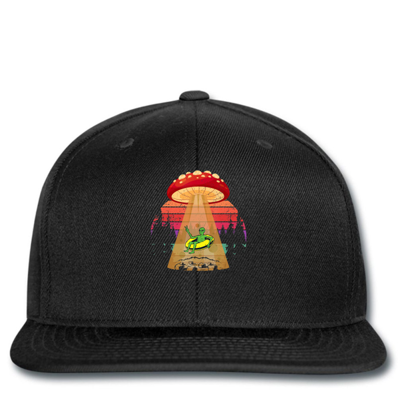 Psychedelic Mushroom Shroom Alien Abduction Trippy Alien Printed Hat | Artistshot