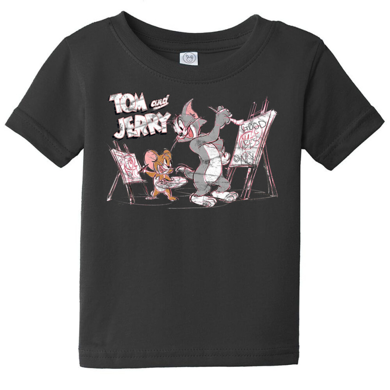 Tom And Jerry Artists At Work Baby Tee by ngodo | Artistshot