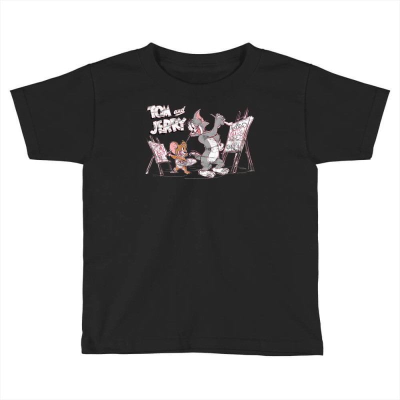 Tom And Jerry Artists At Work Toddler T-shirt by ngodo | Artistshot