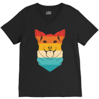 Vintage Dog V-neck Tee | Artistshot