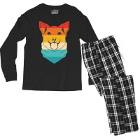 Vintage Dog Men's Long Sleeve Pajama Set | Artistshot