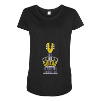 My Guitar Is Calling I Must Go   Headstock Of A Guitar Maternity Scoop Neck T-shirt | Artistshot