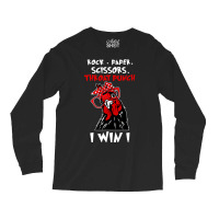 Chicken Cock Rock Paper Scissors Throat Punch I Win Chicken Funny 61 H Long Sleeve Shirts | Artistshot