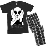 Cute Perfect Girl Space Alien Be Yourself True Self Men's T-shirt Pajama Set | Artistshot