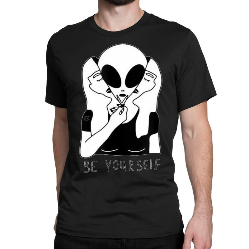 Cute Perfect Girl Space Alien Be Yourself True Self Classic T-shirt by hoangan | Artistshot