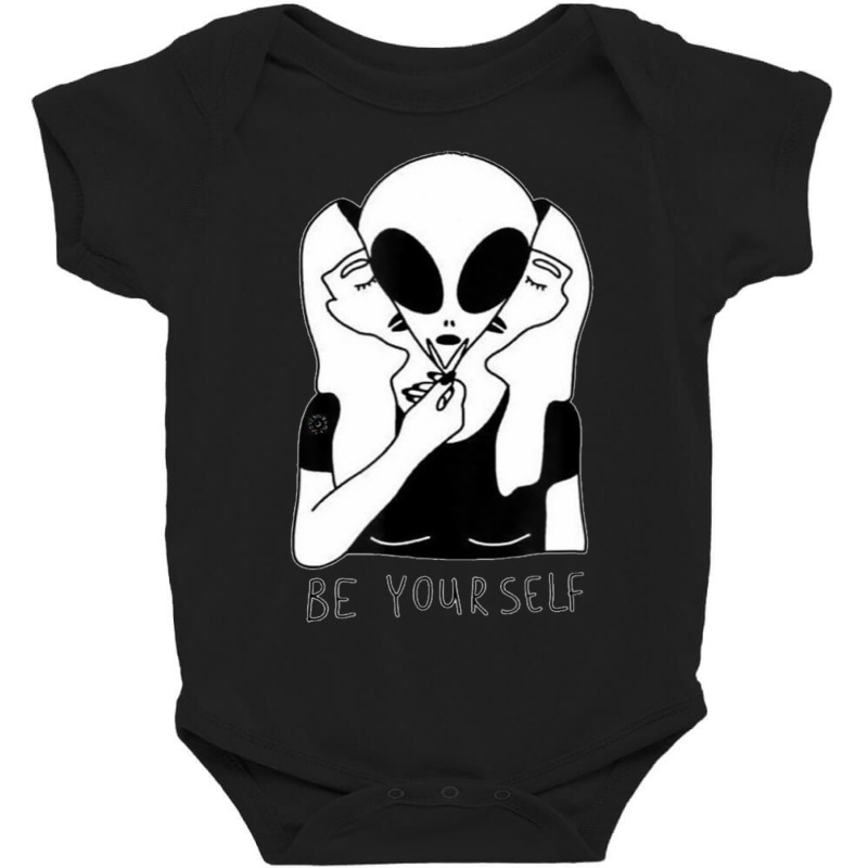 Cute Perfect Girl Space Alien Be Yourself True Self Baby Bodysuit by hoangan | Artistshot