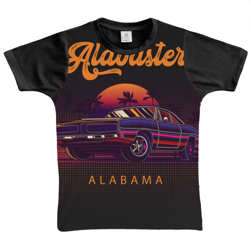 Alabaster Alabama Retro Vintage 80s 90s Muscle Cars Retrowave Aestheti Graphic Youth T-shirt by pancakespienova | Artistshot