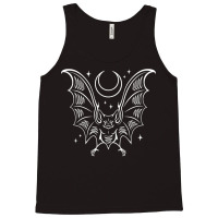 Vampire Bat And Moon With Stars At Night Goth Tank Top Tank Top | Artistshot