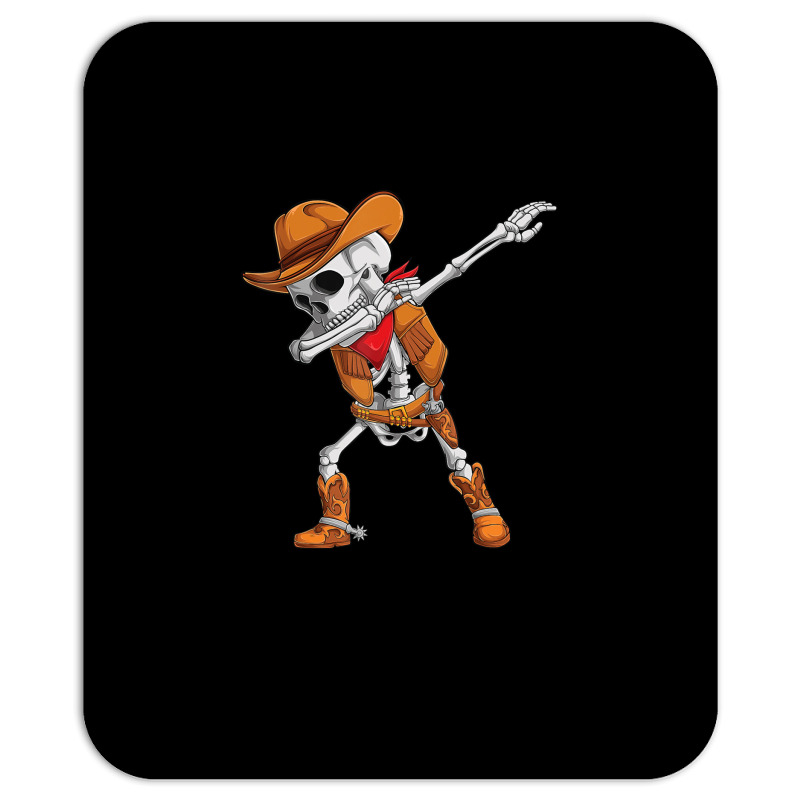 Dabbing Skeleton Cowboy Halloween Costume Kids Boys Men Dab Mousepad | Artistshot