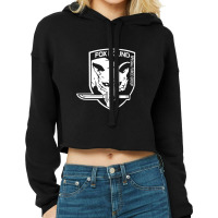 Metal Gear Solid White Cropped Hoodie | Artistshot