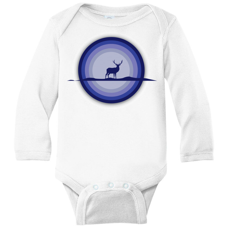 Deer Long Sleeve Baby Bodysuit by rr arts | Artistshot