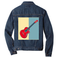 Guitar Musical Instruments Men Denim Jacket | Artistshot