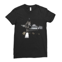 Cat Cat In Stormy Weather. Ladies Fitted T-shirt | Artistshot