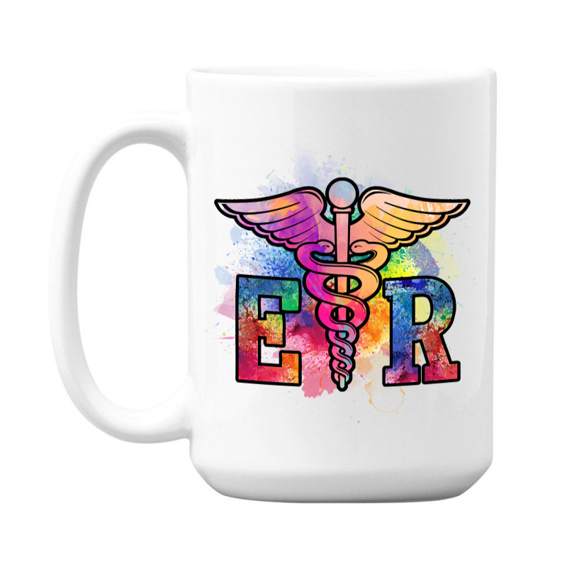 Er Nurse Illustration Design Emergency Nurses Day 15 Oz Coffee Mug | Artistshot