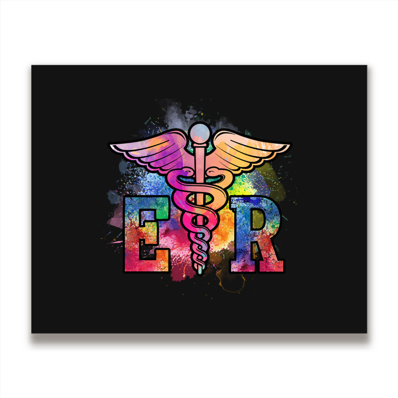 Er Nurse Illustration Design Emergency Nurses Day Metal Print Horizontal | Artistshot