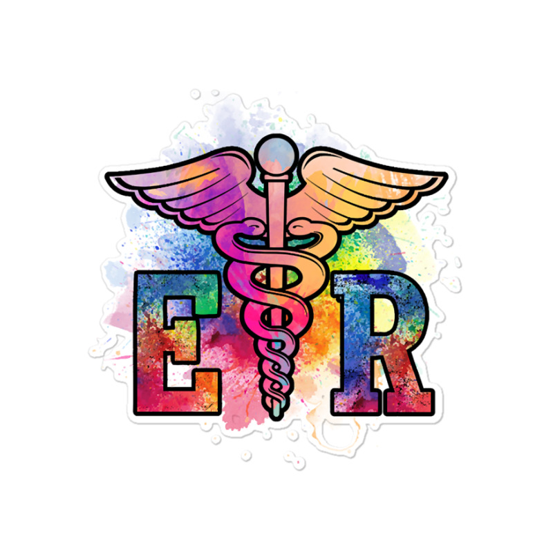 Er Nurse Illustration Design Emergency Nurses Day Sticker | Artistshot