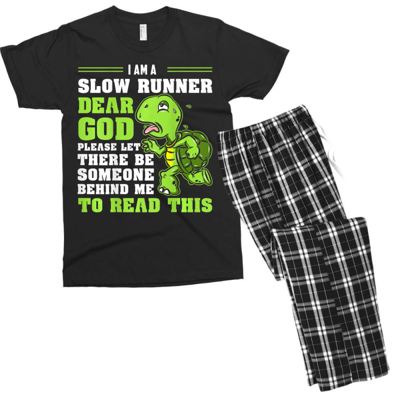 I'm A Slow Runner Turtle Marathon Running Run Men's T-shirt Pajama Set by cm-arts | Artistshot