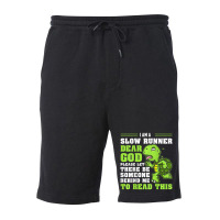 I'm A Slow Runner Turtle Marathon Running Run Fleece Short | Artistshot