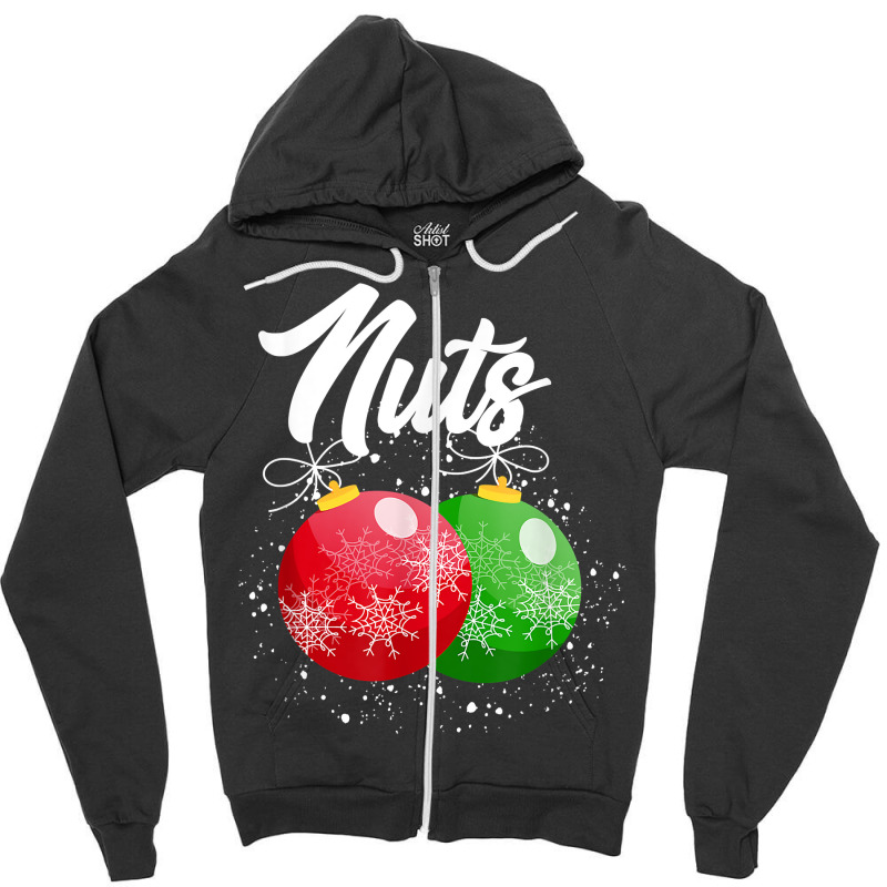 Chest Nuts Christmas Matching Couple Chestnuts Xmas Pajamas T Shirt Zipper Hoodie | Artistshot