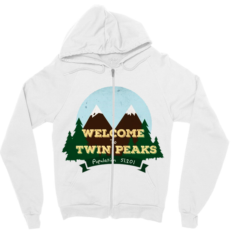 Welcome To Twin Peaks Zipper Hoodie | Artistshot