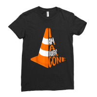 I Am A Traffic Cone Costume Easy Simple Halloween Costume Ladies Fitted T-shirt | Artistshot