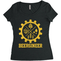 Beergineer Homebrew Home Brewing Craft Beer Brewer Gift Women's Triblend Scoop T-shirt | Artistshot