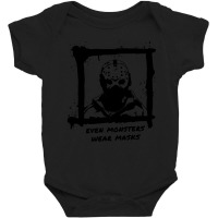 Even Monsters Wear Masks - Jason Baby Bodysuit | Artistshot