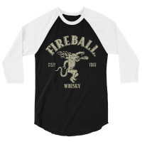 Vintage- Fireball Wisky Since 1984 3/4 Sleeve Shirt | Artistshot