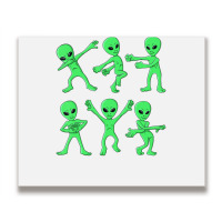 Dancing Aliens Dance Challenge Boys Girls Kids Halloween Metal Print Horizontal | Artistshot