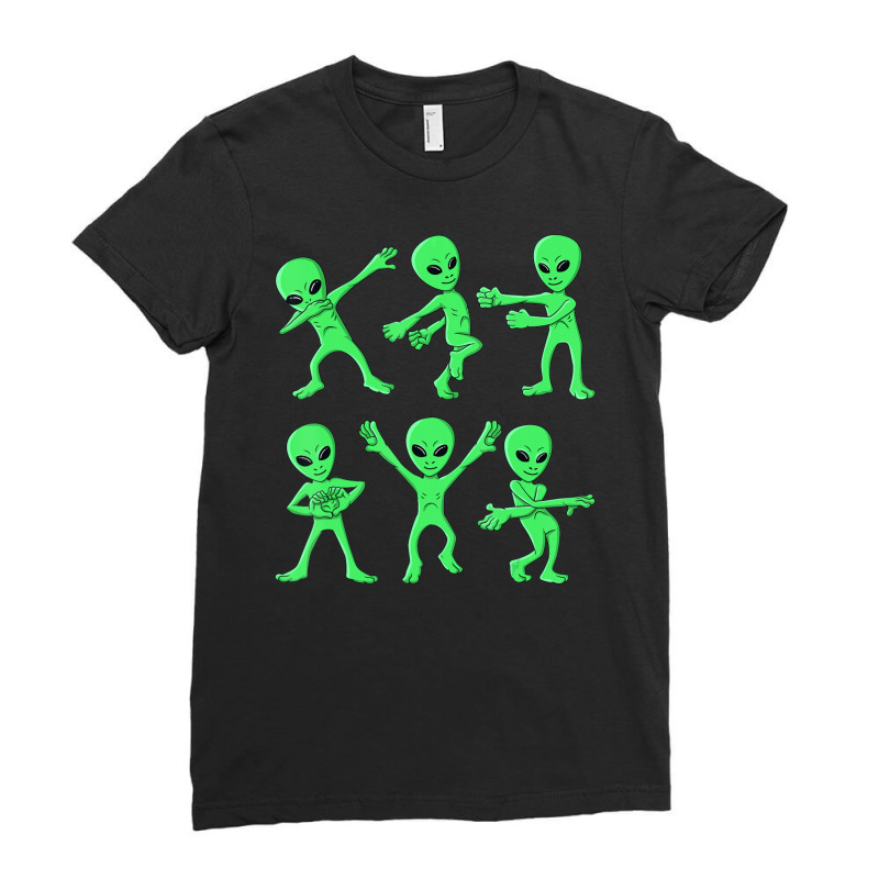 Dancing Aliens Dance Challenge Boys Girls Kids Halloween Ladies Fitted T-Shirt by shirondataylornmc | Artistshot