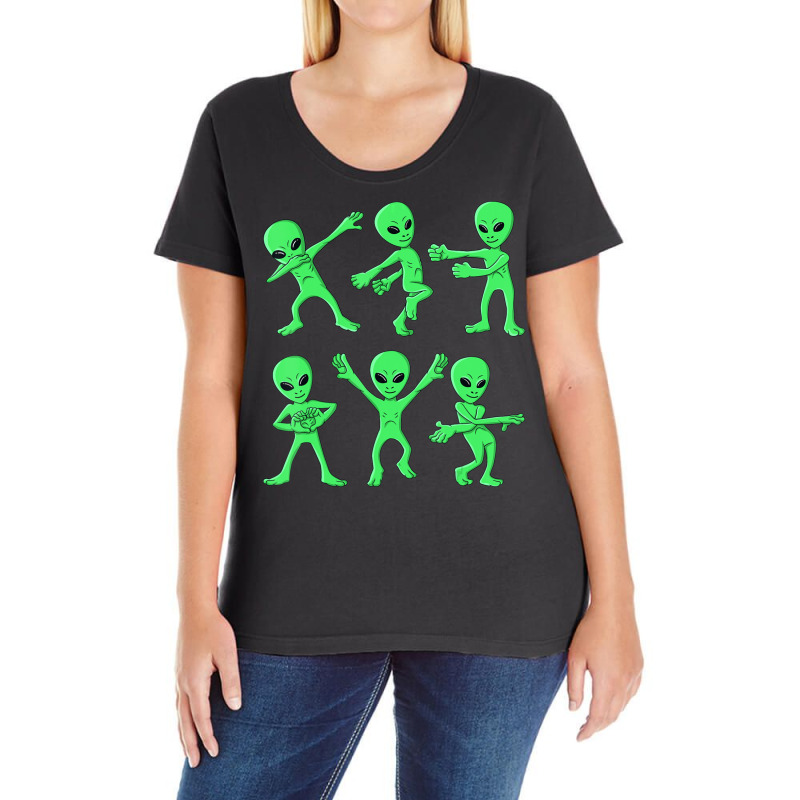 Dancing Aliens Dance Challenge Boys Girls Kids Halloween Ladies Curvy T-Shirt by shirondataylornmc | Artistshot