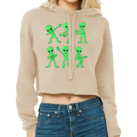 Dancing Aliens Dance Challenge Boys Girls Kids Halloween Cropped Hoodie | Artistshot