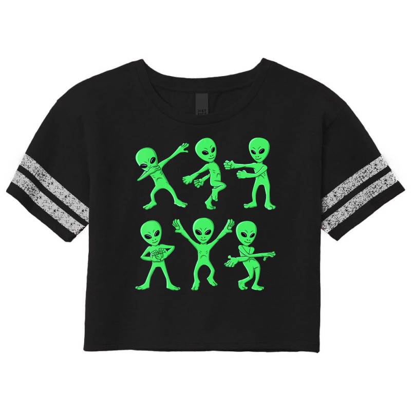 Dancing Aliens Dance Challenge Boys Girls Kids Halloween Scorecard Crop Tee by shirondataylornmc | Artistshot