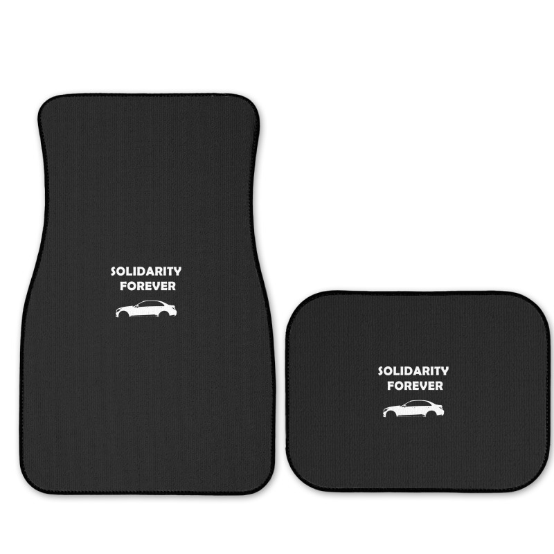 Solidarity Forever Slogan Products Full Set Car Mats | Artistshot