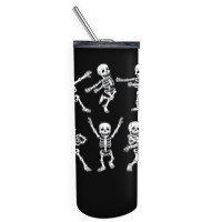 Dancing Skeletons Dance Challenge Boys Girl Kids Halloween Skinny Tumbler | Artistshot