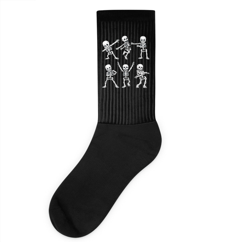 Dancing Skeletons Dance Challenge Boys Girl Kids Halloween Socks | Artistshot