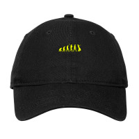 Evolution Timeline Singer Female Yellow Design 1 Adjustable Cap | Artistshot