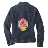 Organs Made Out Of Cats Ladies Denim Jacket | Artistshot