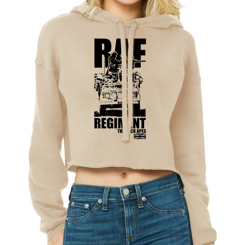 Raf Regiment Premium T Shirt Cropped Hoodie by cm-arts | Artistshot