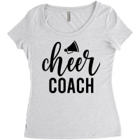 Cheer Coach Megaphone Cheerleading Coach T Shirt Women's Triblend Scoop T-shirt | Artistshot