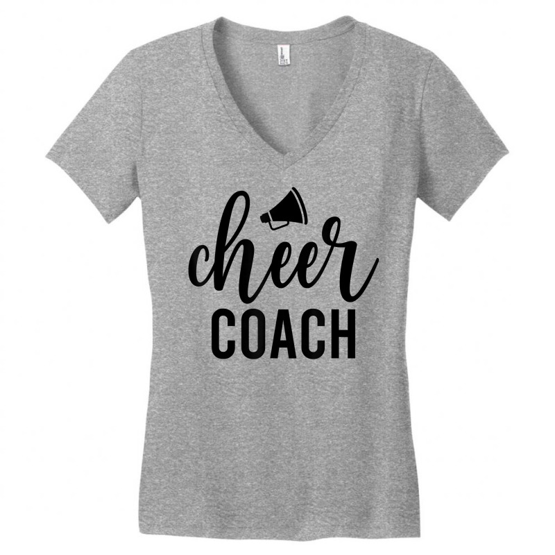 Cheer Coach Megaphone Cheerleading Coach T Shirt Women's V-Neck T-Shirt by cm-arts | Artistshot