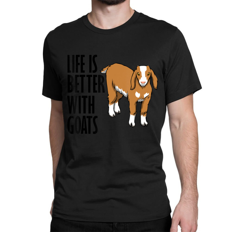 Ironic Farm Animal Life With Goats Classic T-shirt by cm-arts | Artistshot