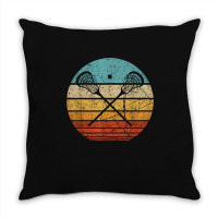 Lacrosse Vintage Retro Lacrosse Stick Sun Gift Throw Pillow | Artistshot