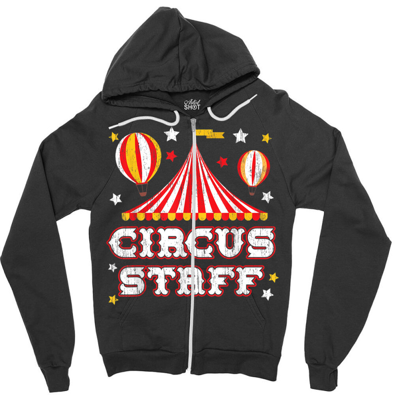 Circus Staff Circus Event Security Carnival Ringmaster Zipper Hoodie by CruzChapman | Artistshot