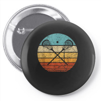 Lacrosse Vintage Retro Lacrosse Stick Sun Gift Pin-back Button | Artistshot