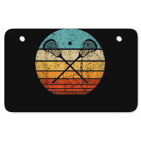 Lacrosse Vintage Retro Lacrosse Stick Sun Gift Atv License Plate | Artistshot