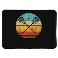 Lacrosse Vintage Retro Lacrosse Stick Sun Gift Rectangle Patch | Artistshot