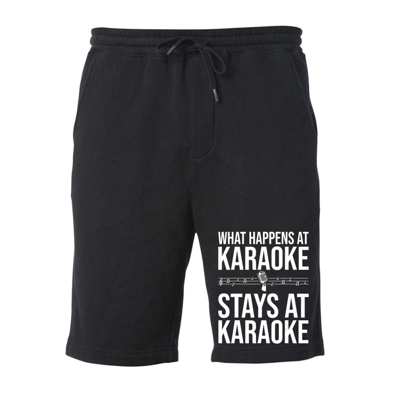 Karaoke Designs Women Singers Music Lovers Fleece Short by cm-arts | Artistshot